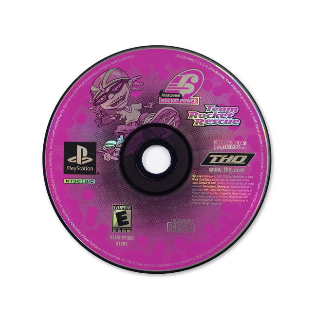 Rocket Power Team Rocket Rescue for Sony PlayStation - Disc front with label - Game only.