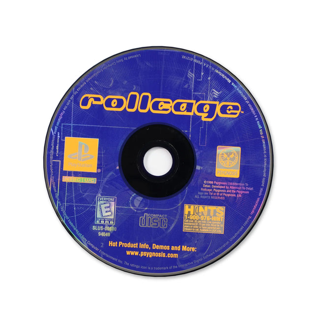 Rollcage for Sony PlayStation - Disc front with label - Game only.