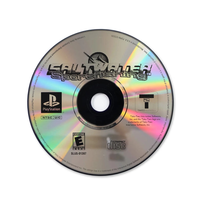 Saltwater Sport Fishing for Sony PlayStation - Disc front with label - Game only.