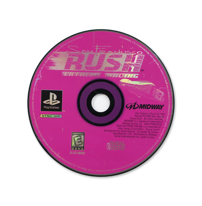San Francisco Rush for Sony PlayStation - Disc front with label - Game only.
