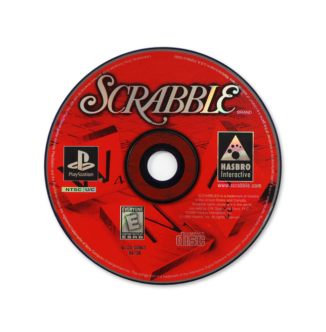 Scrabble for Sony PlayStation - Disc front with label - Game only.