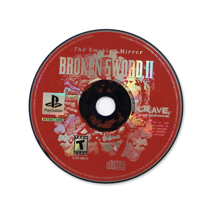 Broken Sword 2 for Sony PlayStation - Disc front with label - Game only.