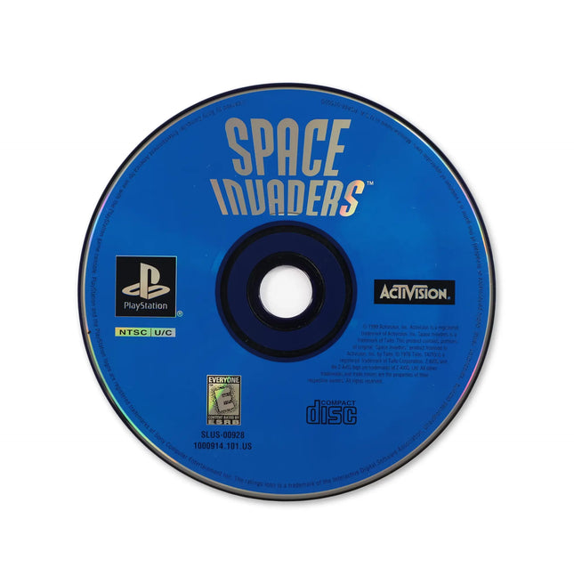 Space Invaders for Sony PlayStation - Disc front with label - Game only.