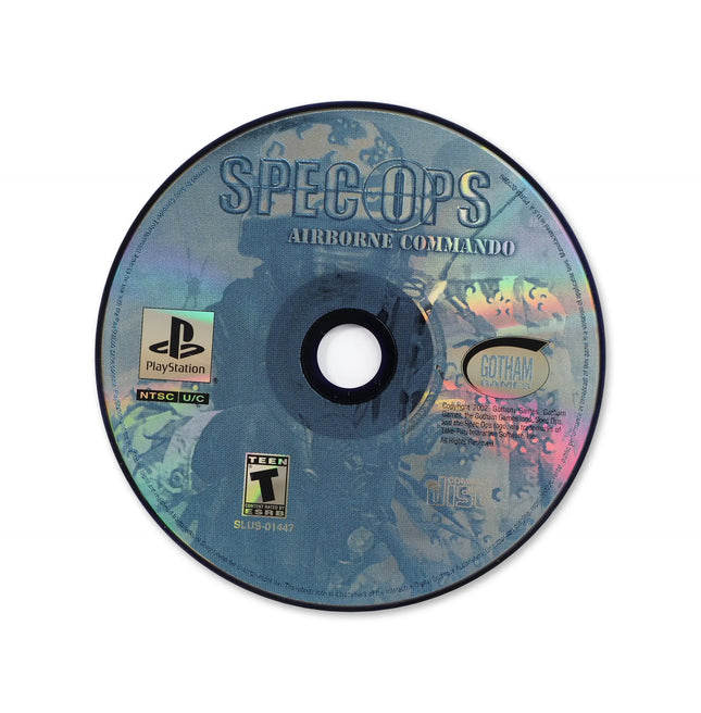 Spec Ops Airborne Commando for Sony PlayStation - Disc front with label - Game only.