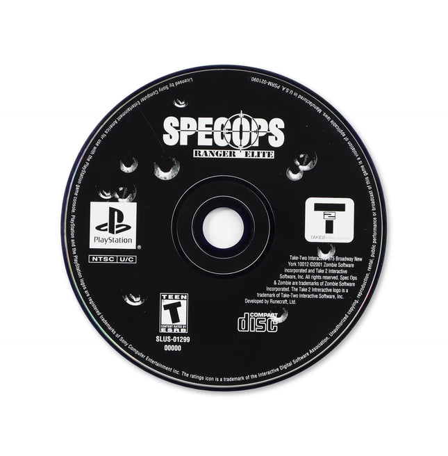 Spec Ops Ranger Elite for Sony PlayStation - Disc front with label - Game only.