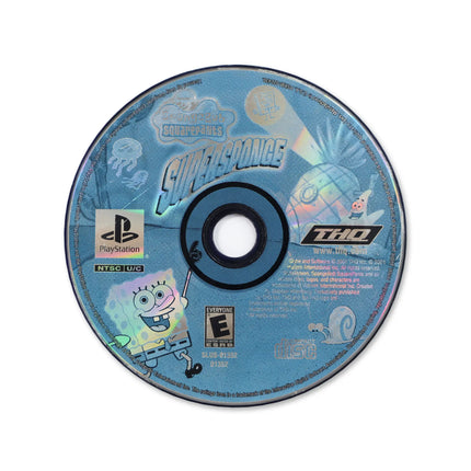 SpongeBob SquarePants Super Sponge for Sony PlayStation - Disc front with label - Game only.
