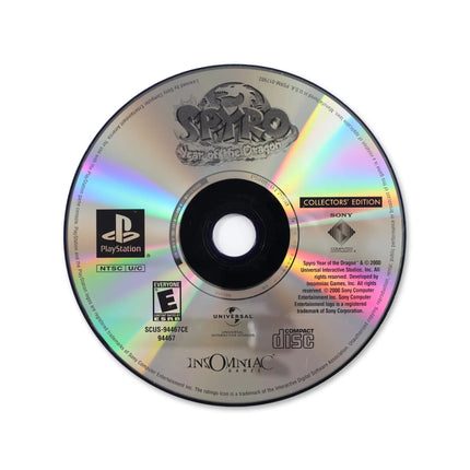 Spyro Year of the Dragon [Collector's Edition] for Sony PlayStation - Disc front with label - Game only.