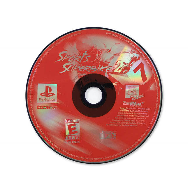 Sports Superbike 2 for Sony PlayStation - Disc front with label - Game only.