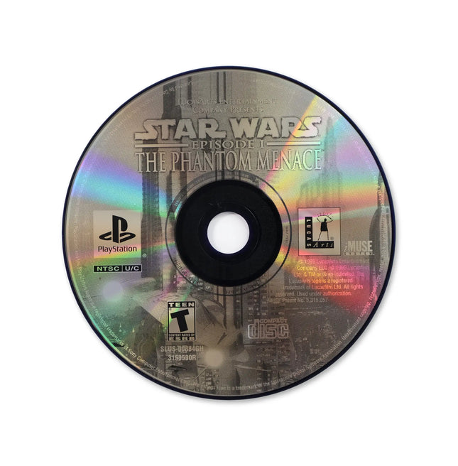 Star Wars Phantom Menace [Greatest Hits] for Sony PlayStation - Disc front with label - Game only.
