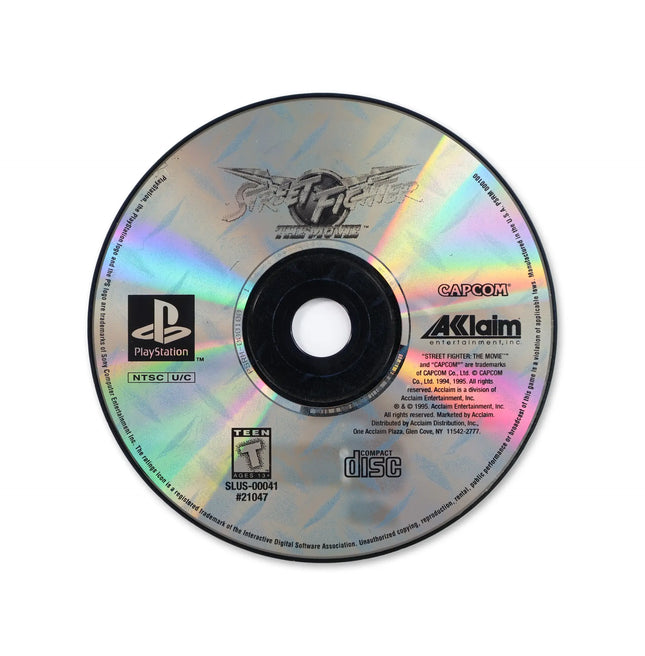 Street Fighter The Movie for Sony PlayStation - Disc front with label - Game only.