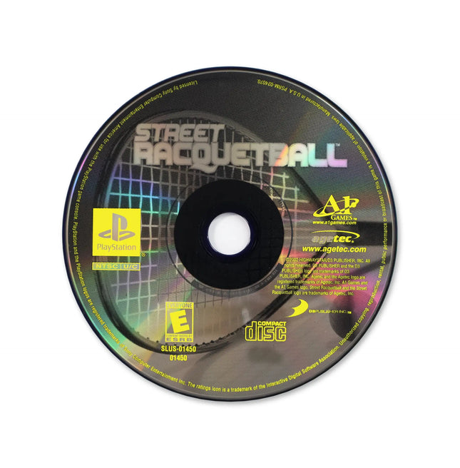 Street Racquetball for Sony PlayStation - Disc front with label - Game only.