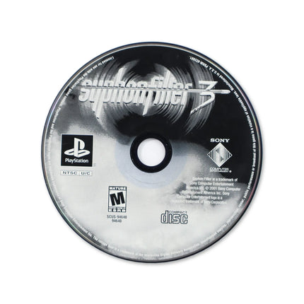 Syphon Filter 3 [Greatest Hits] for Sony PlayStation - Disc front with label - Game only.