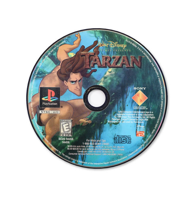 Tarzan for Sony PlayStation - Disc front with label - Game only.