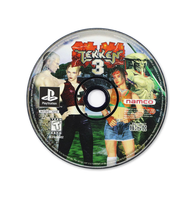 Tekken 3 for Sony PlayStation - Disc front with label - Game only.