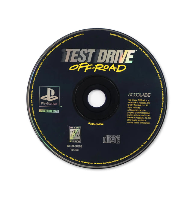 Test Drive Off Road for Sony PlayStation - Disc front with label - Game only.