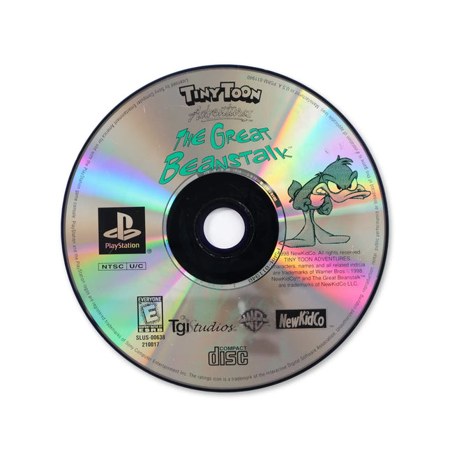 Tiny Toon Adventures The Great Beanstalk for Sony PlayStation - Disc front with label - Game only.