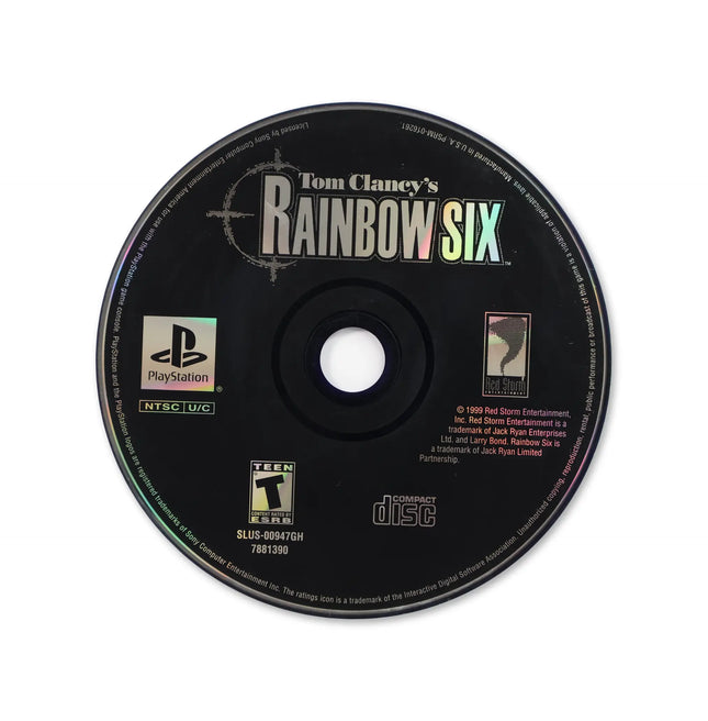 Rainbow Six [Greatest Hits] for Sony PlayStation - Disc front with label - Game only.