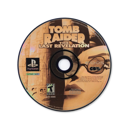 Tomb Raider Last Revelation for Sony PlayStation - Disc front with label - Game only.