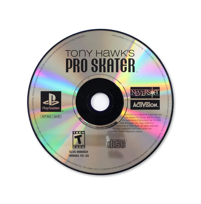 Tony Hawk [Greatest Hits] for Sony PlayStation - Disc front with label - Game only.