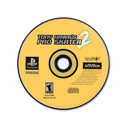 Tony Hawk 2 for Sony PlayStation - Disc front with label - Game only.