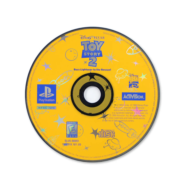Toy Story 2 for Sony PlayStation - Disc front with label - Game only.