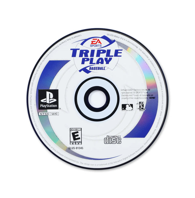 Triple Play Baseball for Sony PlayStation - Disc front with label - Game only.