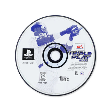 Triple Play 2000 for Sony PlayStation - Disc front with label - Game only.