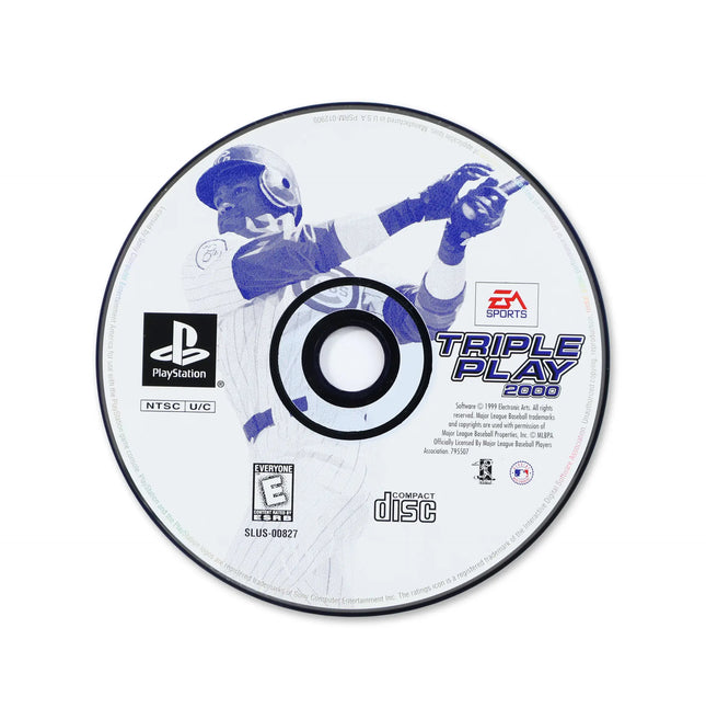 Triple Play 2000 for Sony PlayStation - Disc front with label - Game only.