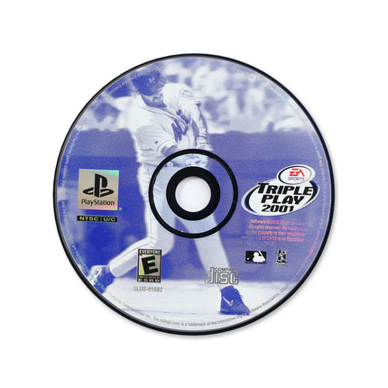 Triple Play 2001 for Sony PlayStation - Disc front with label - Game only.