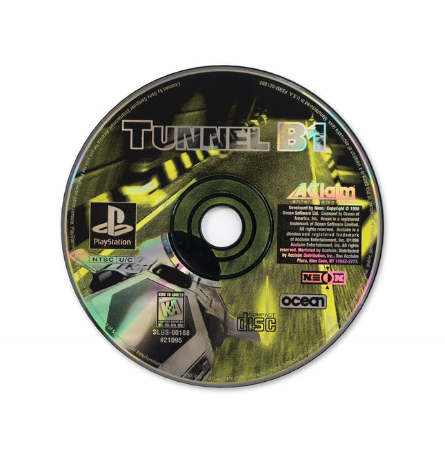 Tunnel B1 for Sony PlayStation - Disc front with label - Game only.