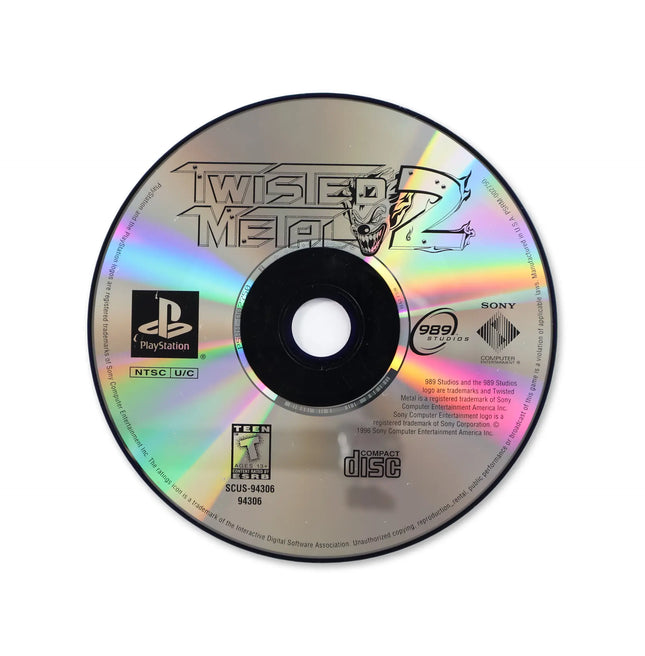 Twisted Metal 2 [Greatest Hits] for Sony PlayStation - Disc front with label - Game only.