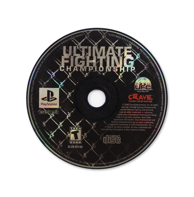 Ultimate Fighting Championship for Sony PlayStation - Disc front with label - Game only.