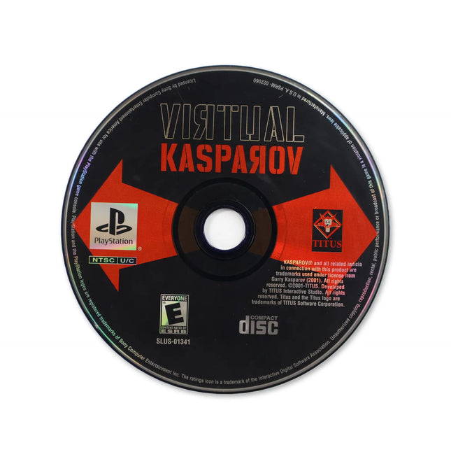 Virtual Kasparov for Sony PlayStation - Disc front with label - Game only.