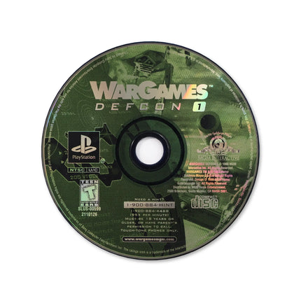 War Games Defcon 1 for Sony PlayStation - Disc front with label - Game only.