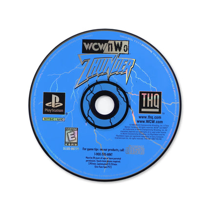 WCW nWo Thunder for Sony PlayStation - Disc front with label - Game only.