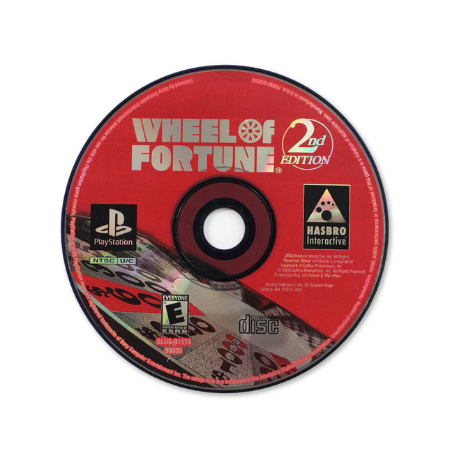 Wheel of Fortune 2nd Edition for Sony PlayStation - Disc front with label - Game only.