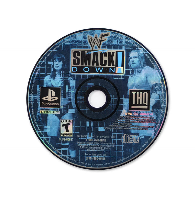 WWF Smackdown for Sony PlayStation - Disc front with label - Game only.