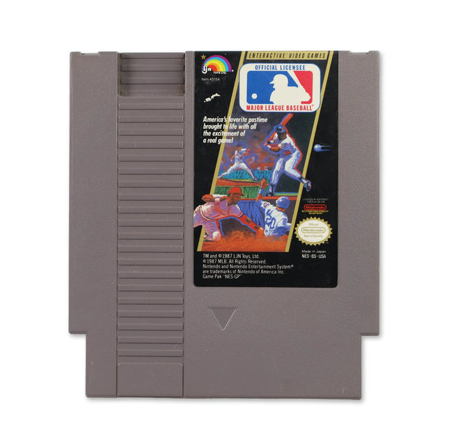 Major League Baseball for Nitendo NES - Front - Game only