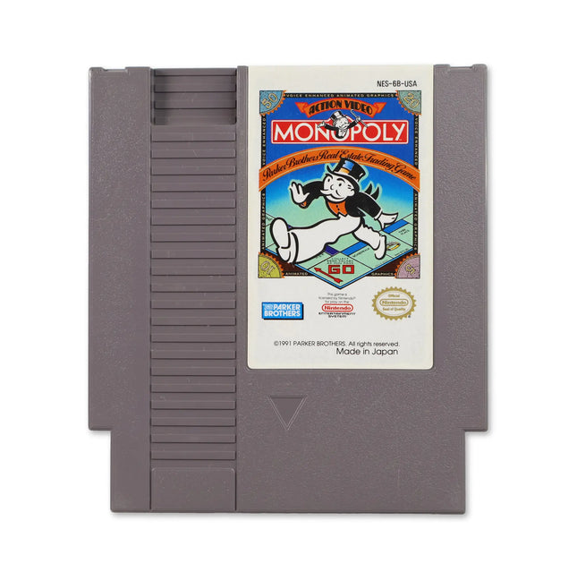 Monopoly for Nitendo NES - Front - Game only