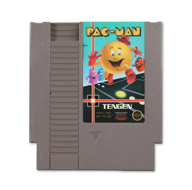 Pac-Man [Tengen Gray] for Nitendo NES - Front - Game only