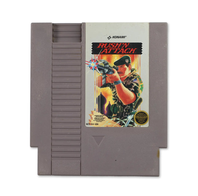 Rush'n Attack [5 Screw] for Nitendo NES - Front - Game only