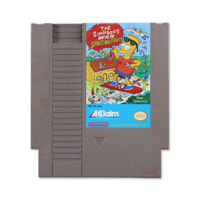 The Simpsons Bart vs the Space Mutants for Nitendo NES - Front - Game only