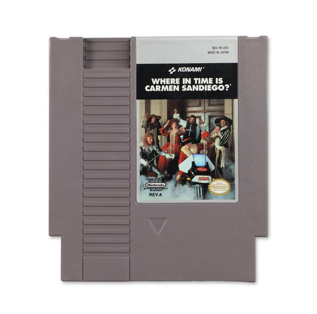 Where in Time is Carmen Sandiego for Nitendo NES - Front - Game only