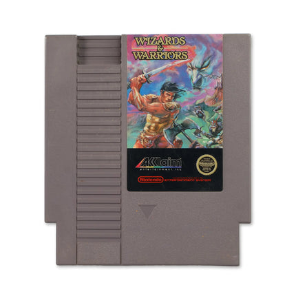 Wizards and Warriors [5 Screw] for Nitendo NES - Front - Game only