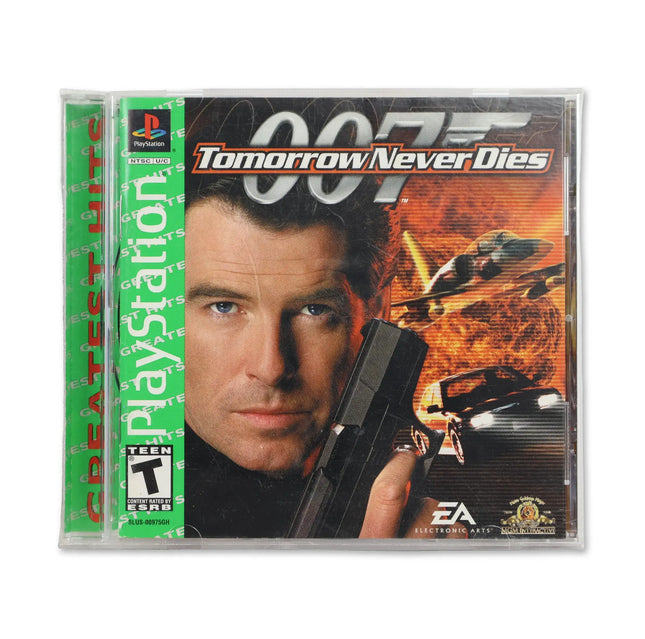 007 Tomorrow Never Dies [Greatest Hits] for Sony PlayStation - Case front cover - Complete in box or case and game.