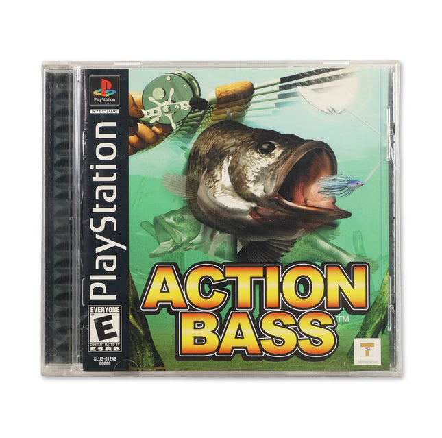 Action Bass for Sony PlayStation - Case front cover - Complete in box or case and game.