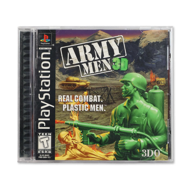 Army Men 3D for Sony PlayStation - Case front cover - Complete in box or case and game.