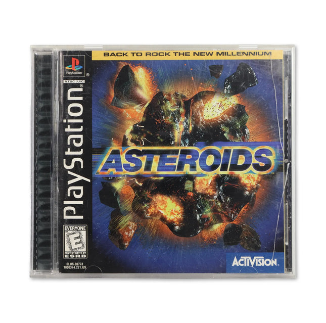 Asteroids for Sony PlayStation - Case front cover - Complete in box or case and game.