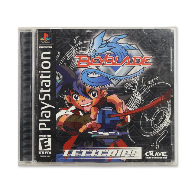 Beyblade Let It Rip for Sony PlayStation - Case front cover - Complete in box or case and game.