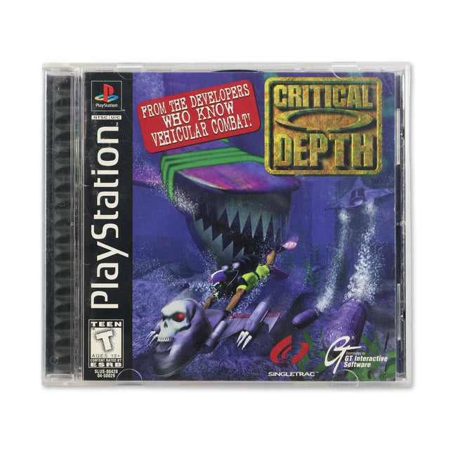 Critical Depth for Sony PlayStation - Case front cover - Complete in box or case and game.